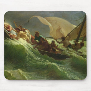 Christus schlafend in seinem Boot Mousepad