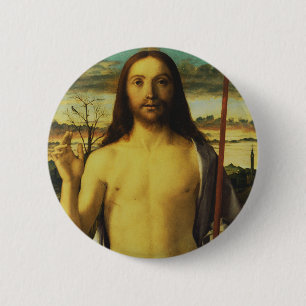 Christus segnet von Giovanni Bellini Button