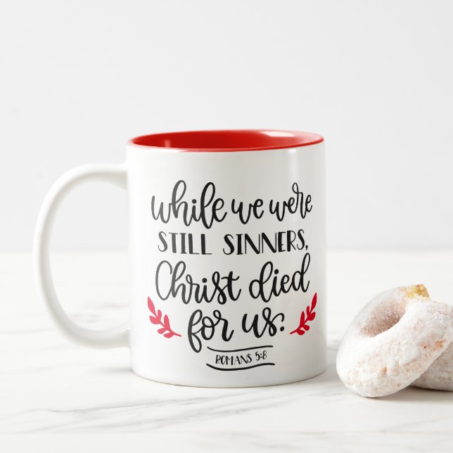 Christus starb für uns Tasse (Mit Donut)
