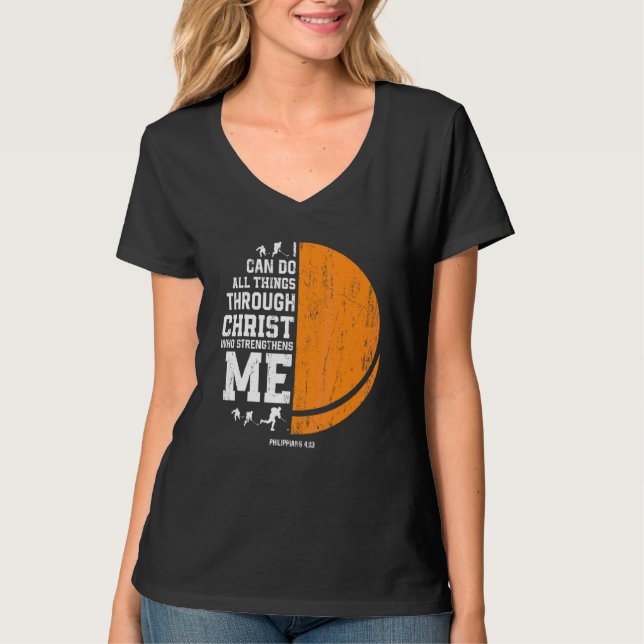 Christus stärkt mich in der religiösen Christliche T-Shirt (Vorderseite)