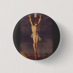 Christus tot am Kreuz von Peter Paul Rubens Button