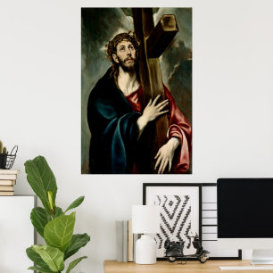 Christus trägt das Kreuz (Licht 1) Poster