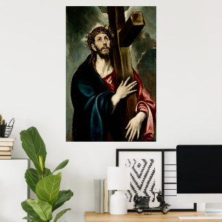 Christus trägt das Kreuz (Licht 1) Poster
