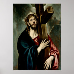Christus trägt das Kreuz (Licht 1) Poster