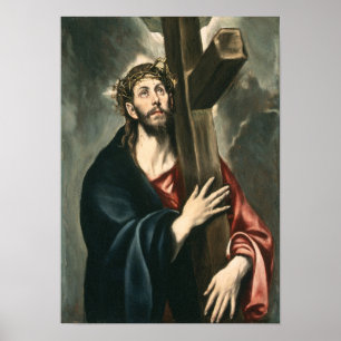 Christus trägt das Kreuz (Licht 2) Poster