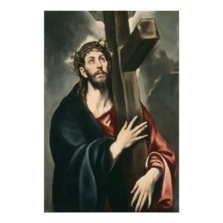 Christus trägt das Kreuz (Licht 2) Poster