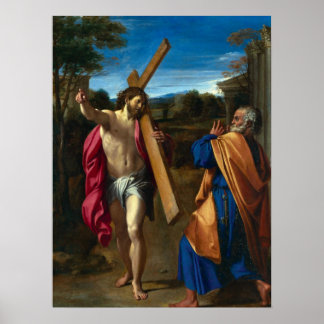 Christus trifft St. Peter Poster