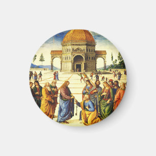 Christus übergibt die Schlüssel an den Heiligen Pe Magnet