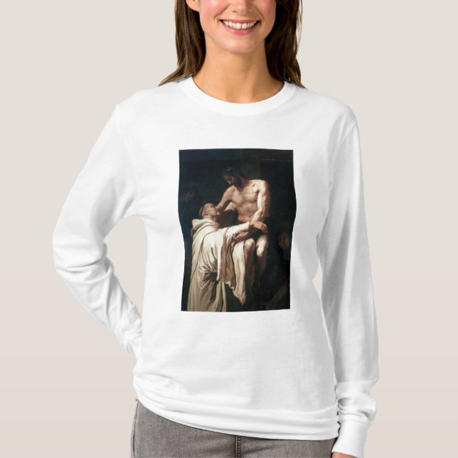 Christus-Umfassung Bernhardiner T-Shirt (Vorderseite)