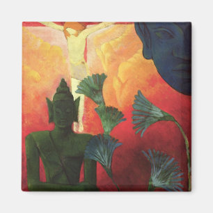 Christus und Buddha, c.1890-1892 Magnet