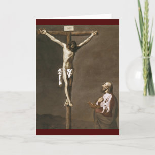 Christus und das Kreuz Feiertagskarte
