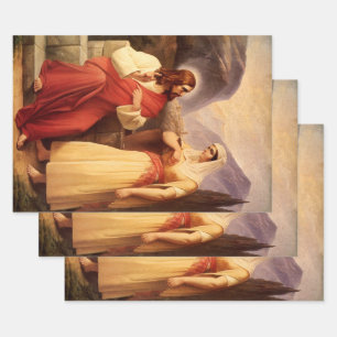 Christus und der Samariter von Christian Schleisne Geschenkpapier Set