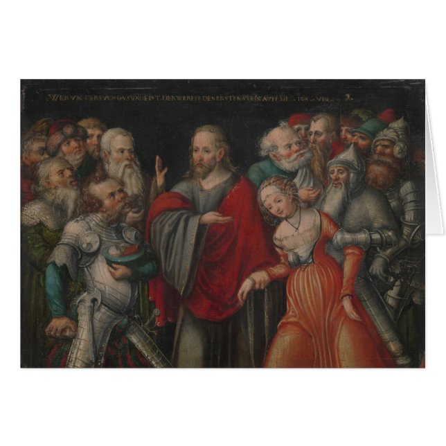 Christus und die Ehebrecherin (Vorderseite (Horizontal))