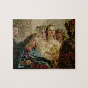 Christus und die Ehebrecherin, 1751 (Öl auf Puzzle