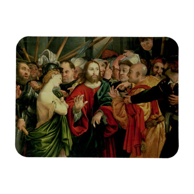 Christus und die Frau im Erwachsenenalter 2 Magnet (Horizontal)