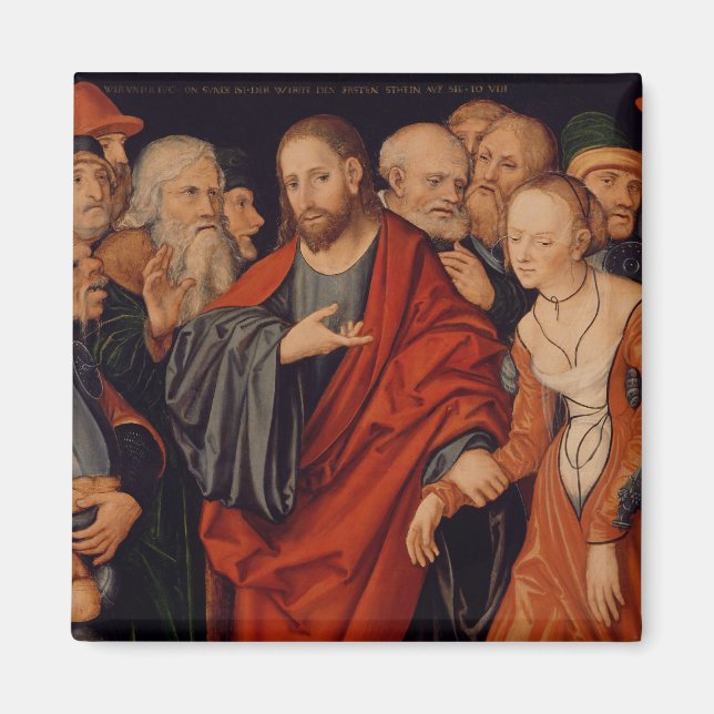 Christus und die Frau im Erwachsenenalter Magnet (Vorne)