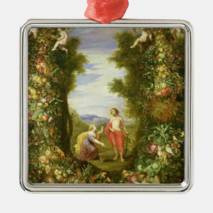 Christus und Maria Magdalena Ornament Aus Metall