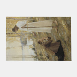 Christus und Mary Magdalene im finnischen ländlich Fußmatte