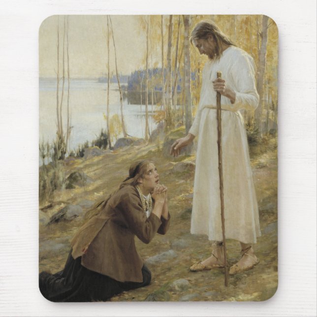 Christus und Mary Magdalene im finnischen ländlich Mousepad (Vorne)