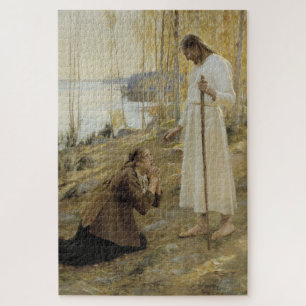 Christus und Mary Magdalene im finnischen ländlich Puzzle