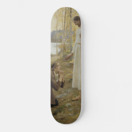 Christus und Mary Magdalene im finnischen ländlich Skateboard