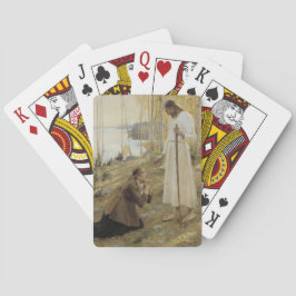 Christus und Mary Magdalene im finnischen ländlich Spielkarten