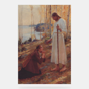 Christus und Mary Magdalene von Albert Edelf Acrylschild
