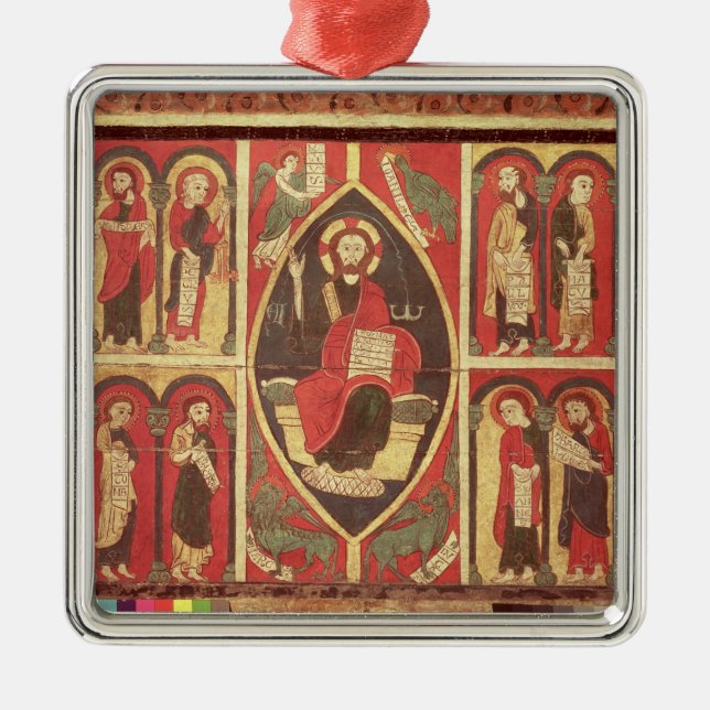 Christus und seine Apostel Silbernes Ornament (Vorne)