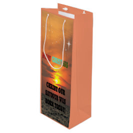 Christus, unser Erretter war heute Geboren Geschenktüte Für Weinflaschen