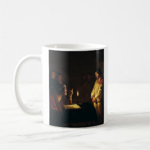 Christus vor Kaiphas von Honthorst Fine Art Kaffeetasse