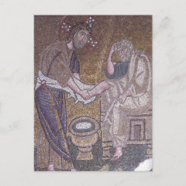Christus wäscht das Fest des hl. Peter Byzantine Postkarte