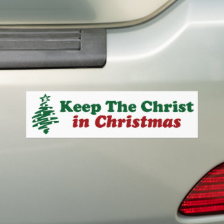 Christus zu Weihnachten behalten Autoaufkleber