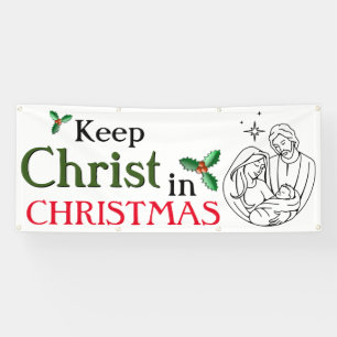 Christus zu Weihnachten behalten Banner