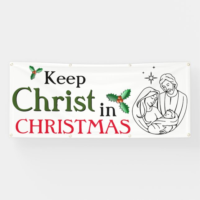 Christus zu Weihnachten behalten Banner (Horizontal)