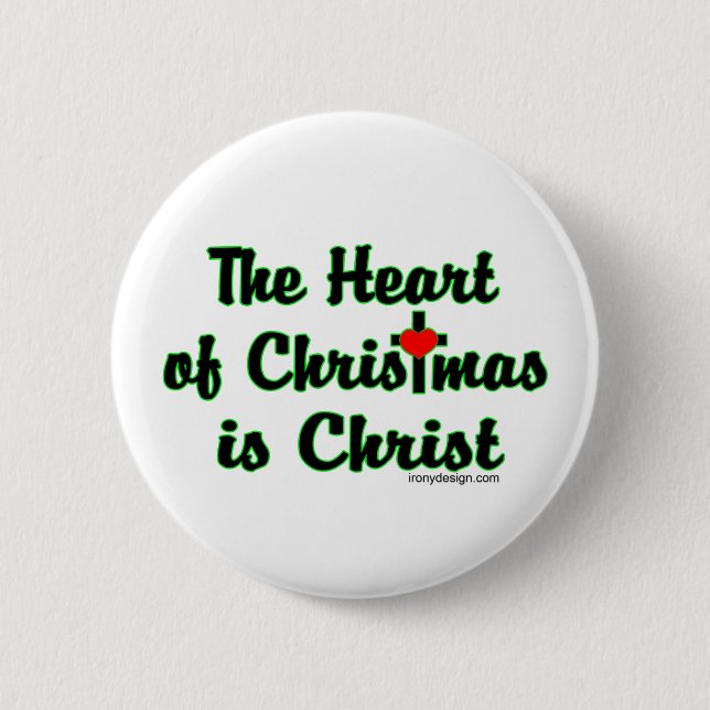 Christus zu Weihnachten Button (Vorderseite)