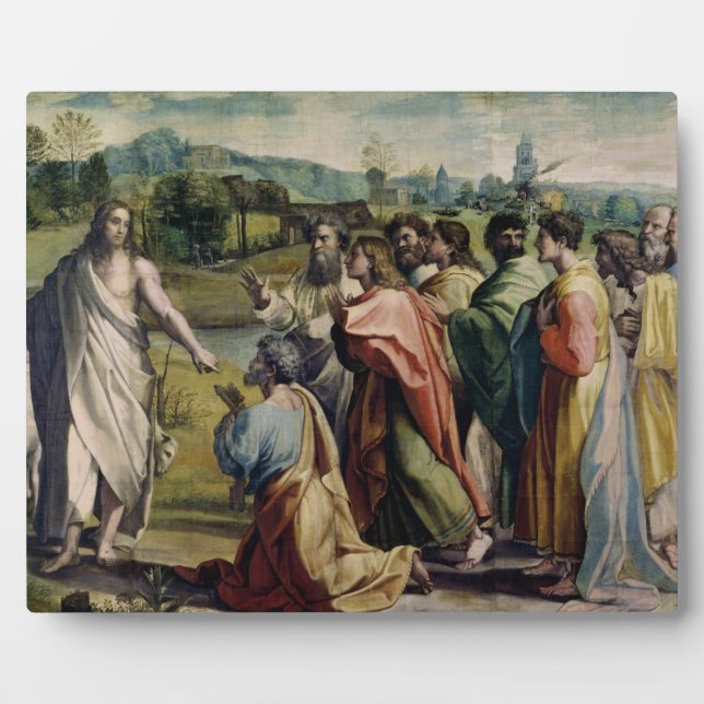 Christus zum Heiligen Peter (Cartoon für den Sünst Fotoplatte (Vorderseite)