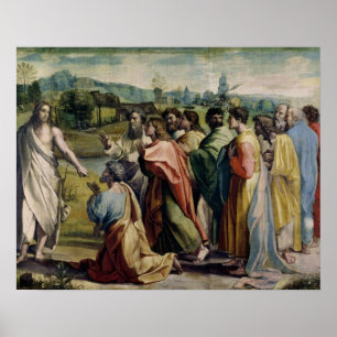 Christus zum Heiligen Peter (Cartoon für den Sünst Poster