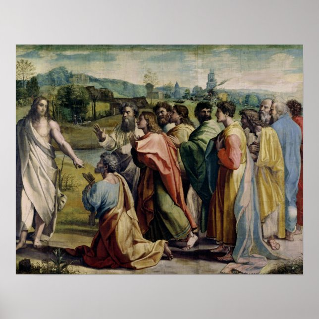 Christus zum Heiligen Peter (Cartoon für den Sünst Poster (Vorne)