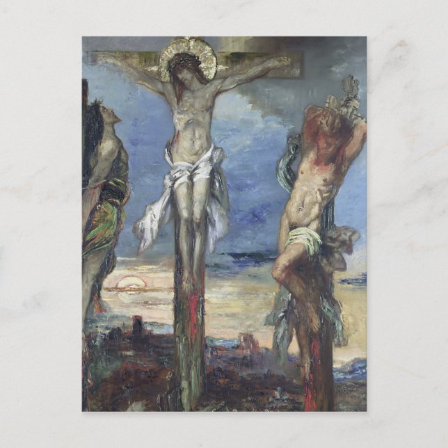 Christus zwischen den zwei Dieben, c.1870 Postkarte (Vorderseite)