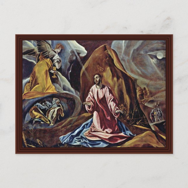 Christusgarten von Greco El Postkarte (Vorderseite)