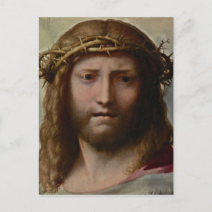 Christuskopf Correggio Postkarte