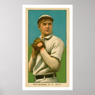 Christy Mathewson Baseball 1909 Poster