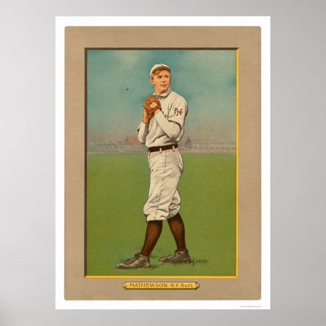 Christy Mathewson Giants Baseball 1911 Poster (Vorne)
