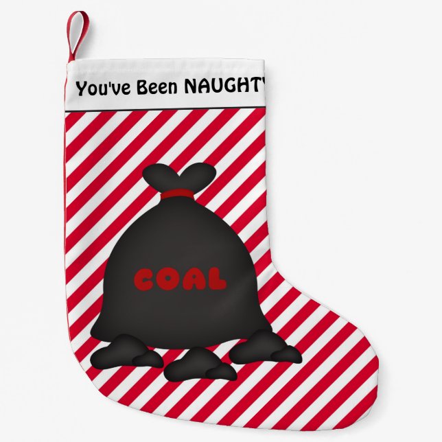 Christy Naughty Coal Holiday Strumpf Kleiner Weihnachtsstrumpf (Vorderseite)