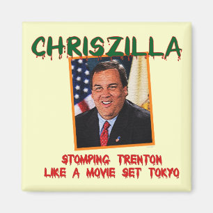 ChrisZilla - Chris Christie Kühlschrank Magnet