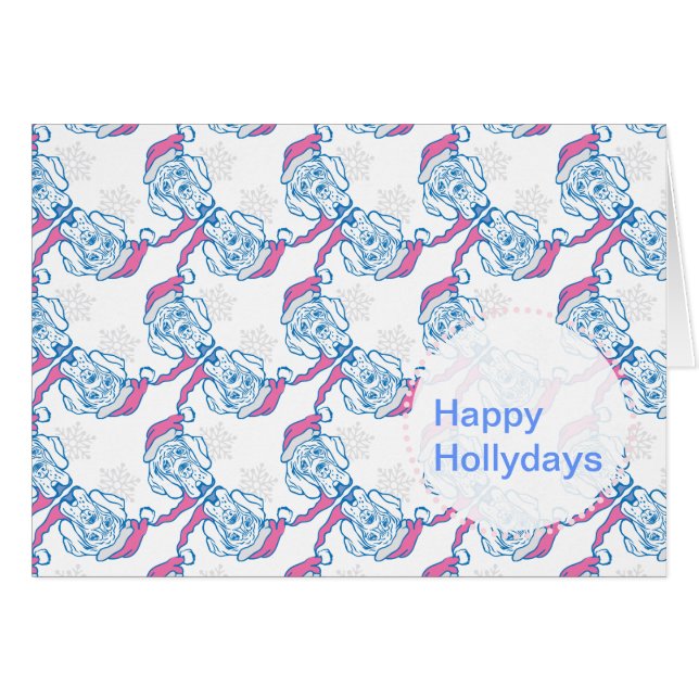 Chritmas Great Dane Card (Vorderseite (Horizontal))