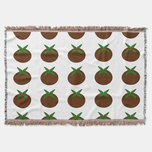 Chritsmas Pudding Throw Blanket Decke (Vorderseite)