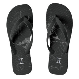 Chrom-ähnliches Zwillinge-Sternzeichen auf Heveliu Flip Flops