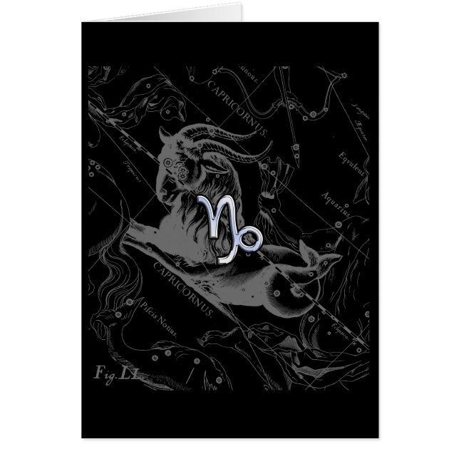 Chrom-Art-Steinbock-Tierkreis-Zeichen auf Hevelius (Vorne)