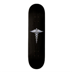 Chrom mag Caduceus-medizinisches Symbol Skateboard